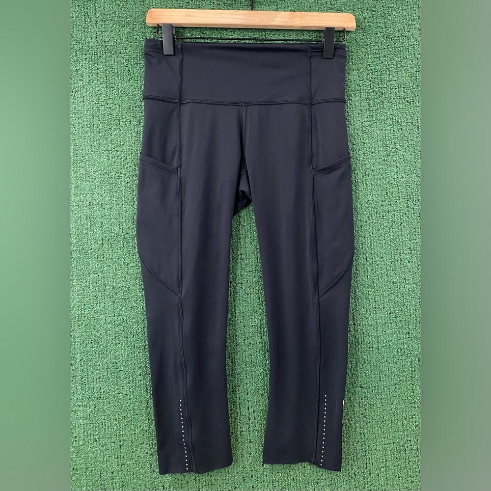 Lululemon Fast Free Crop II Nulux 19" Crop Leggings Womens Size 6